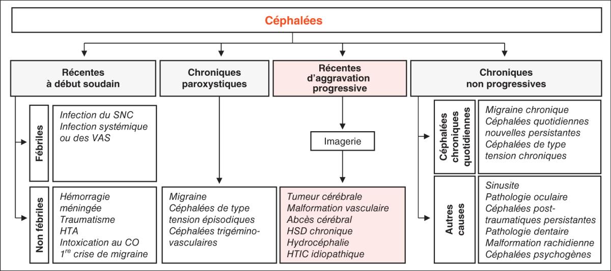 Fig. 51.1. Orientation diagnostique devant des céphalées présumées pathologiques.