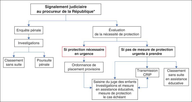 Fig. 10.6. Suites possibles après signalement judiciaire.